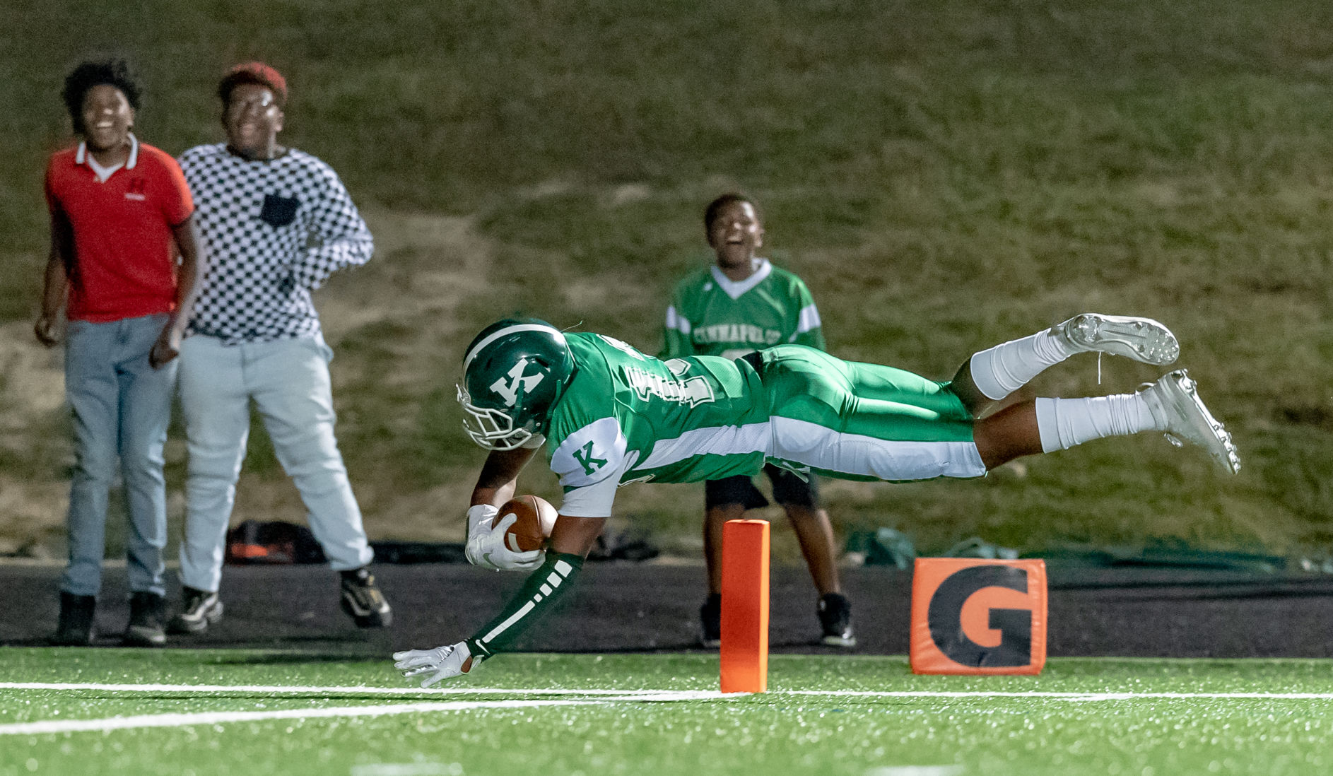 Friday night high school football action
